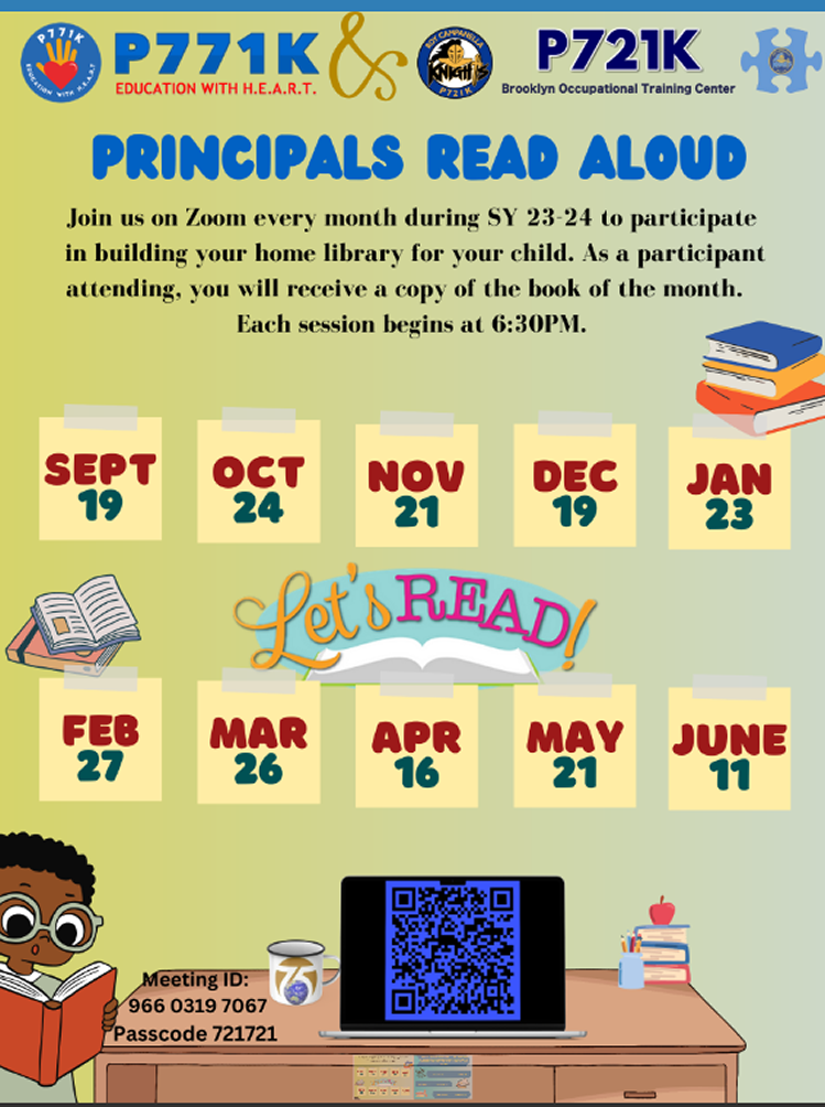 Read alouds Zoom Meetings